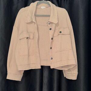 POL Women's Tan Utility Jacket